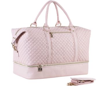 Seyfocnia Pink Travel Tote Duffel Bag for Women