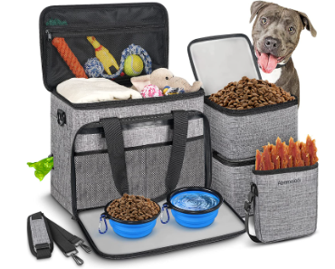 Abrimelodi Large 6 Set Dog Food Travel Bag