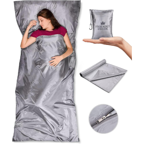 10 Best Affordable Travel Sleeping Bag Options for Budget-Friendly Adventures 19 The Friendly Swede Ultralight Sleeping Bag Liner